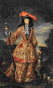 Jan Frans van Douven Anna Maria Luisa de' Medici in hunting dress USA oil painting artist